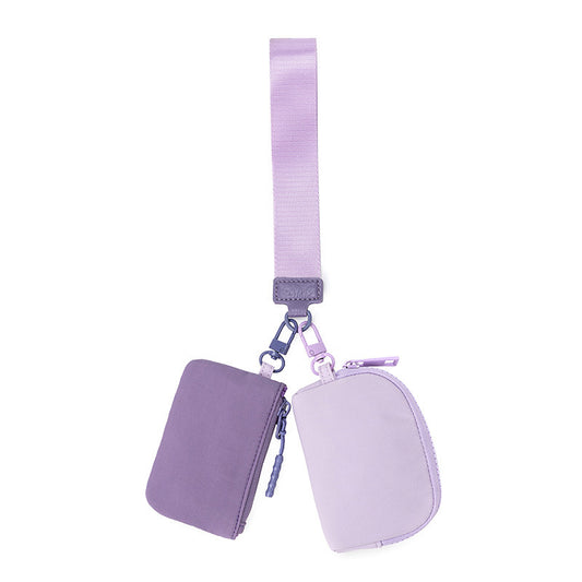 Dual Pouch Waterproof Wristlet Wallet – Compact, Stylish & Functional Mini Organizer for Women