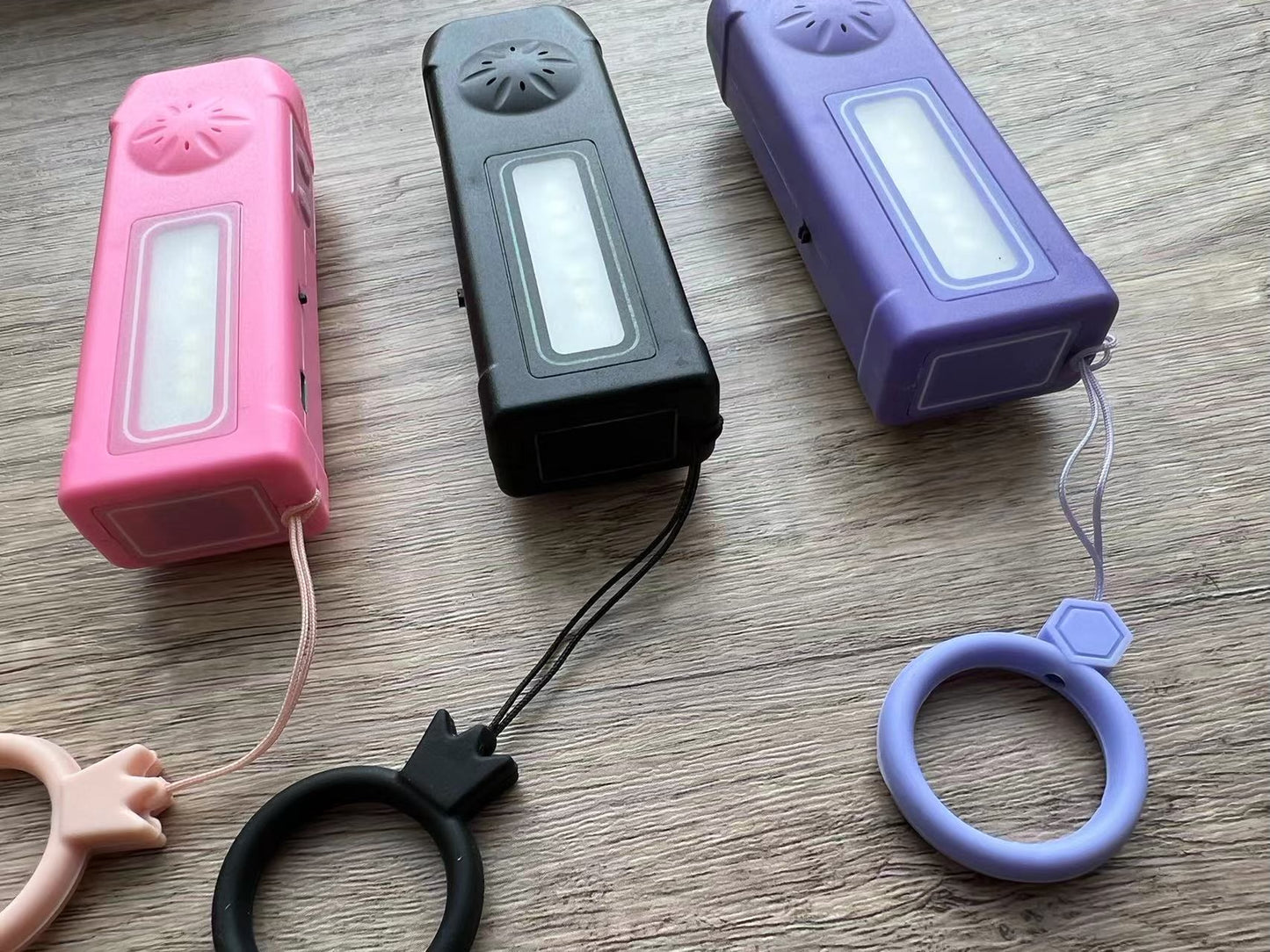 BlingBolt Mini Siren Stunner – 3-in-1 Rechargeable with LED Light & Alarm | Pink, Purple, Black