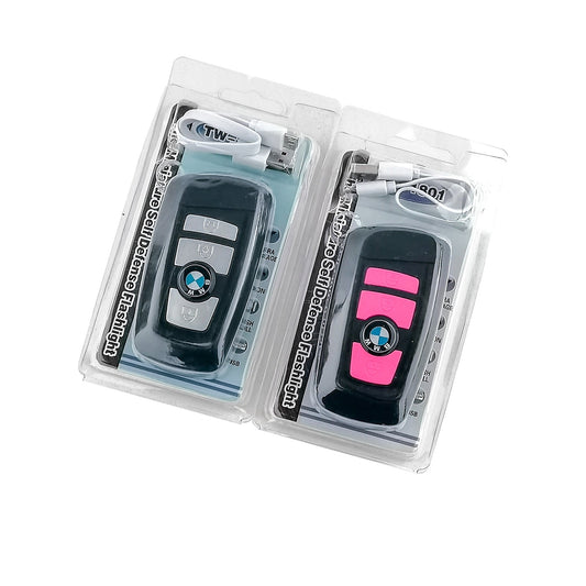 Luxury Key Fob Safety Device with Alarm, Flashlight & Rechargeable Power
