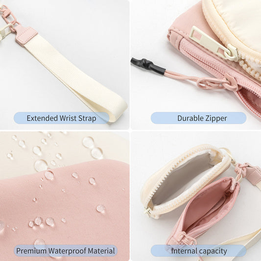 Dual Pouch Waterproof Wristlet Wallet – Compact, Stylish & Functional Mini Organizer for Women